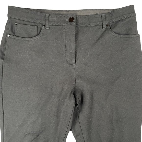 Chicos So Slimming Pants 10/M/1.5 Office Work Capsule Everyday Minimal Basic Str - Picture 2 of 12